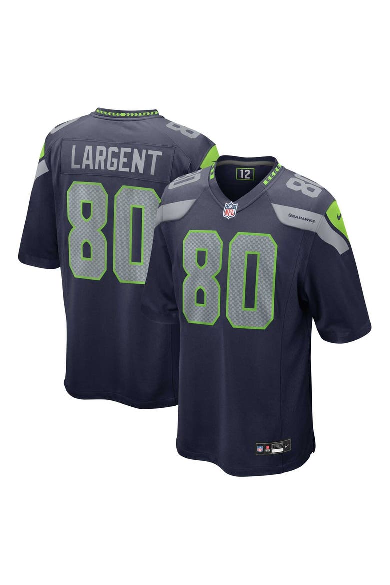 Men's Nike Steve Largent College Navy Seattle Seahawks Retired Player Game Jersey, Main, color, Navy