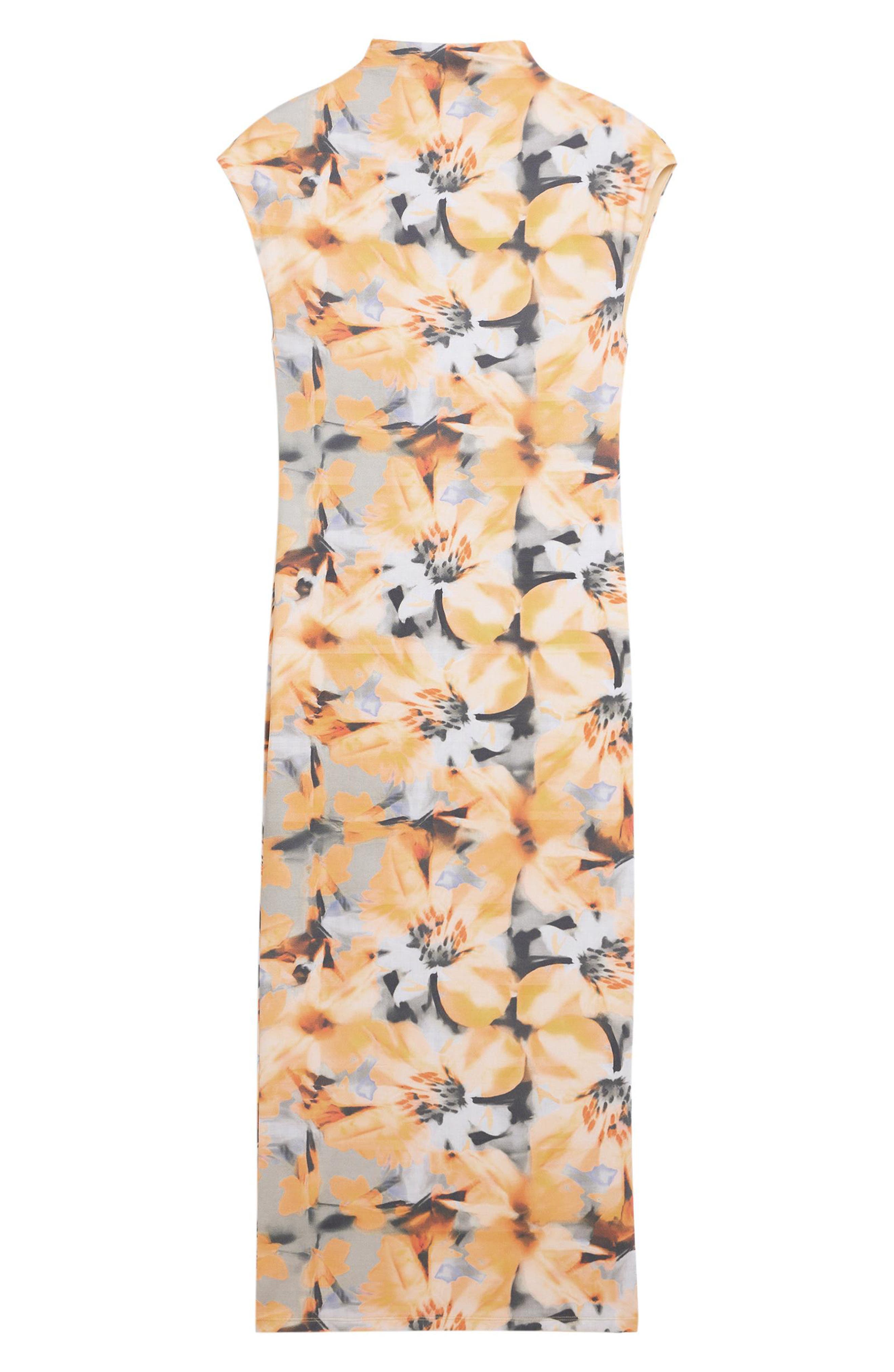 Floral Print Cap Sleeve Dress - image 2