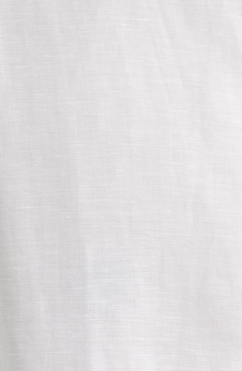johnnie-O McCarthy Solid Linen Blend Button-Up Shirt, Alternate, color, White