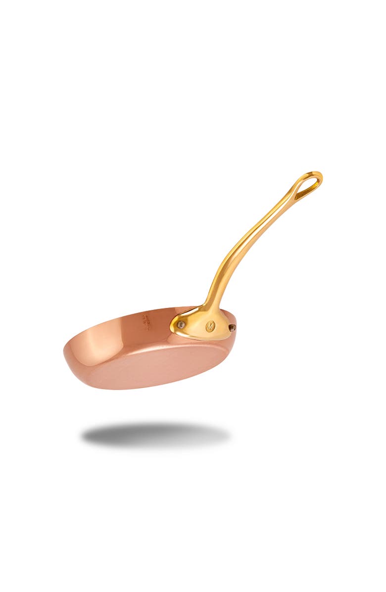 Mauviel M'Heritage 200 B 2mm Polished Copper & Stainless Steel Frying Pan With Brass Handles, 10.24-in, Alternate, color,
