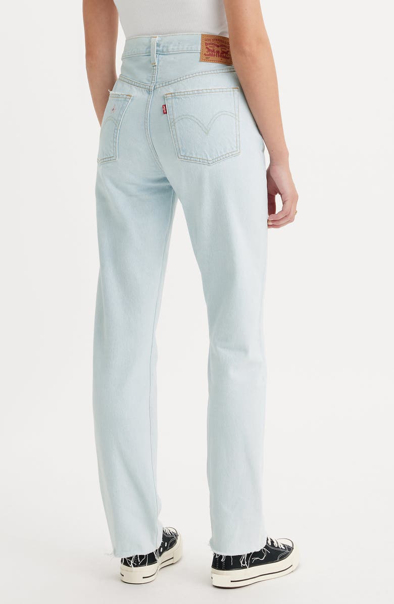 Levi's<sup>®</sup> 501<sup>®</sup> Original High Waist Straight Leg Jeans, Alternate, color, 