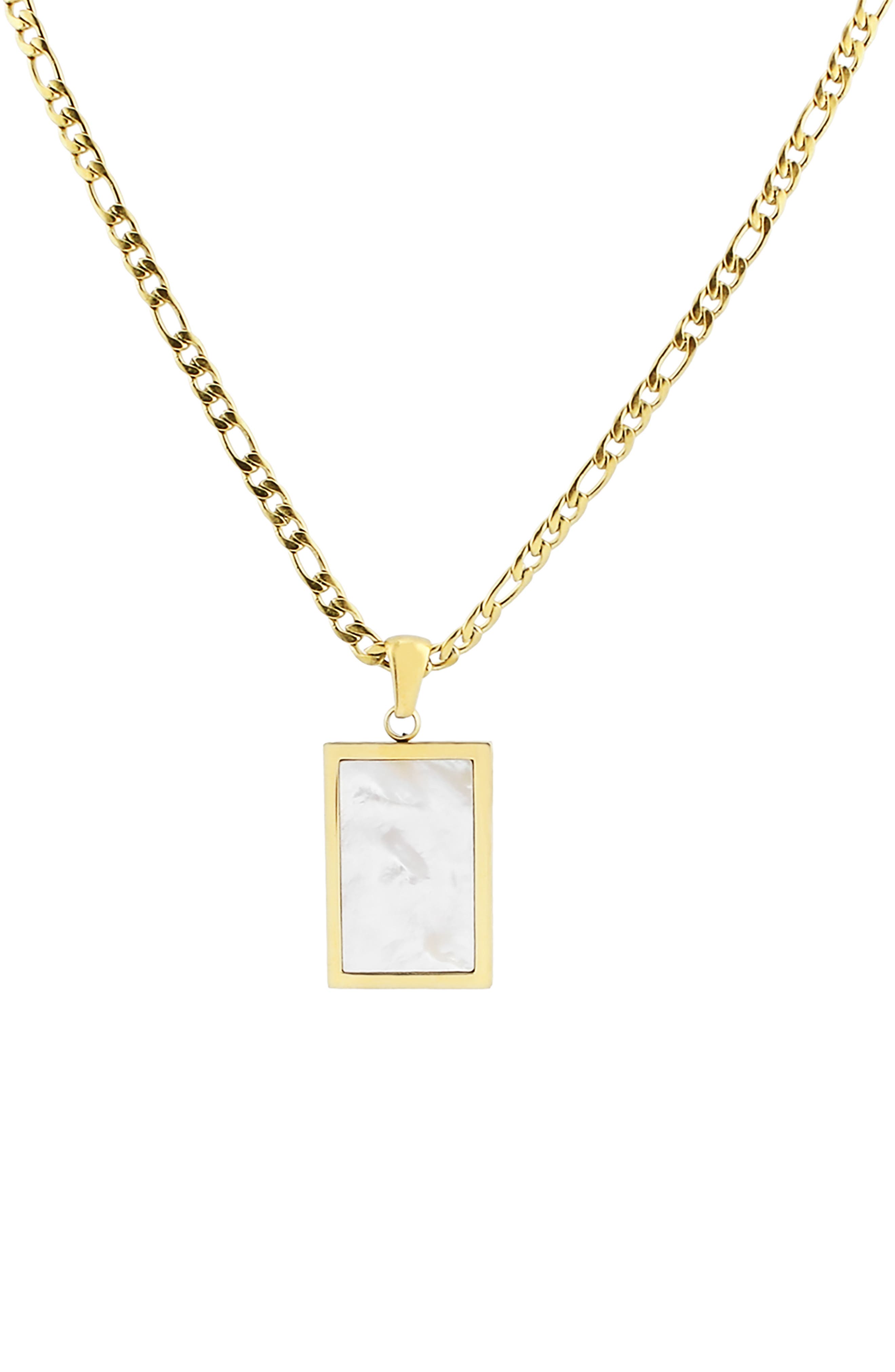 Rectangle Pendant Necklace