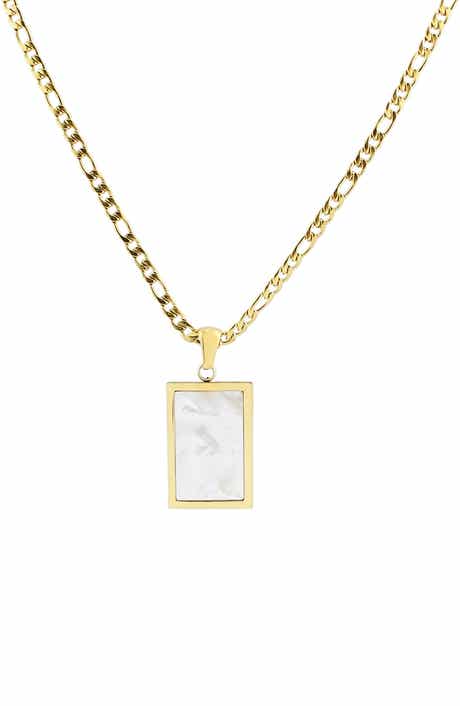 Rectangle Pendant Necklace