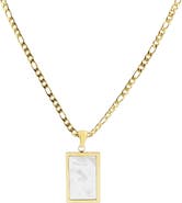 REBL Rectangle Pendant Necklace