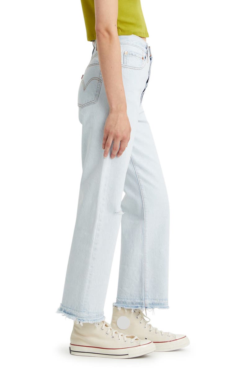 Levi's® Ribcage Ripped High Waist Ankle Straight Leg Jeans | Nordstromrack