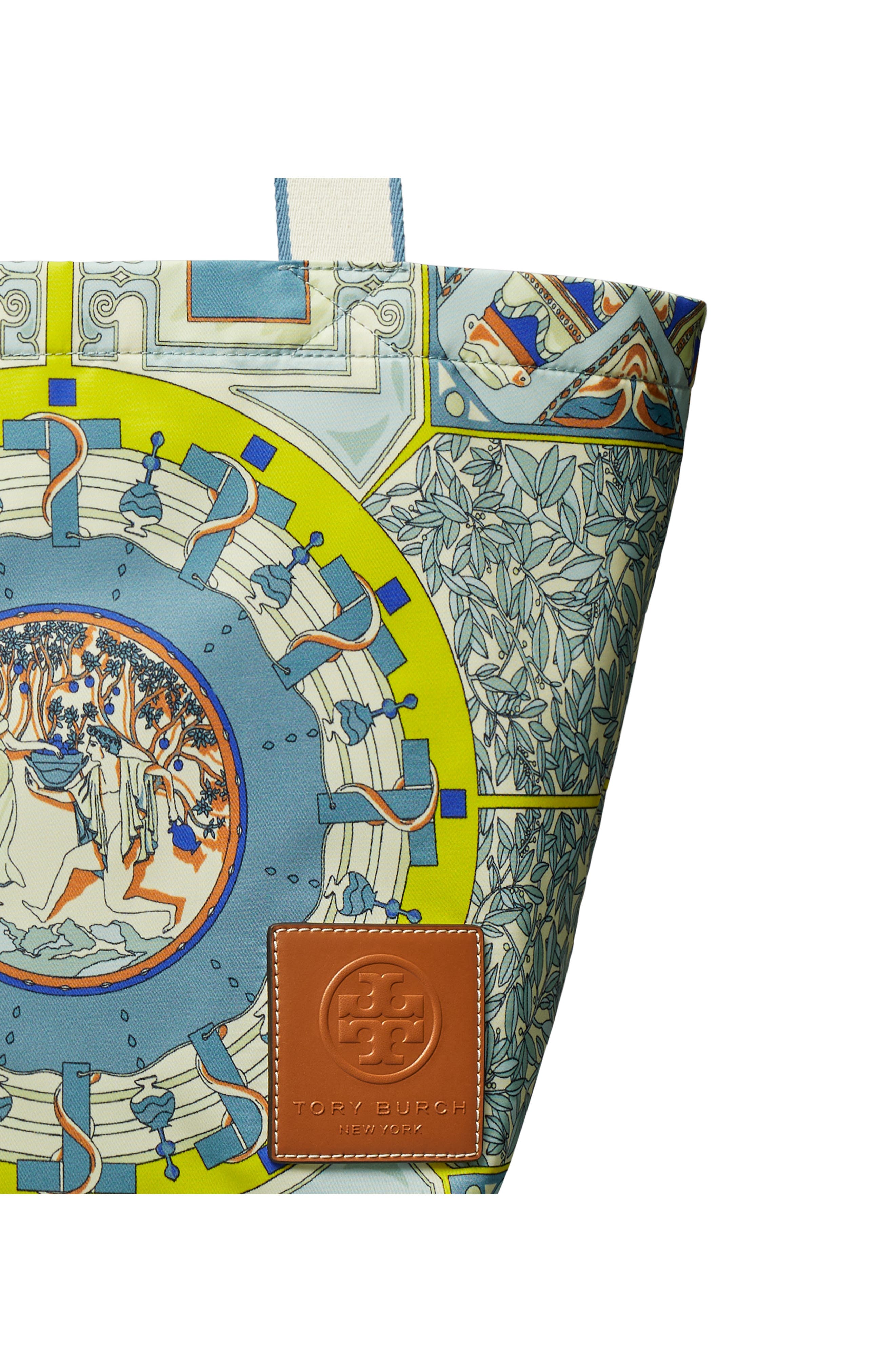 Tory Burch Ella Print Recycled Nylon Market Tote, Alternate, color, 