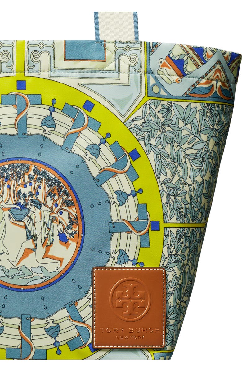 Tory Burch Ella Print Recycled Nylon Market Tote, Alternate, color,