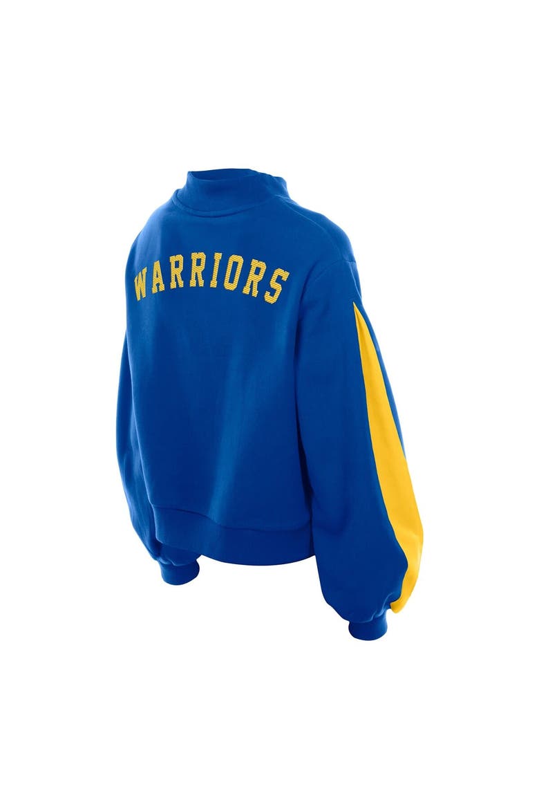 Women's New Era Royal Golden State Warriors Sport Night Balloon Sleeves Sweatshirt, Alternate, color, Royal
