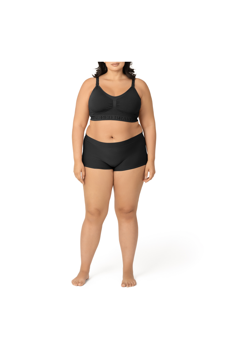 Kindred Bravely Grow with Me Maternity & Postpartum Boyshort, Main, color, Black
