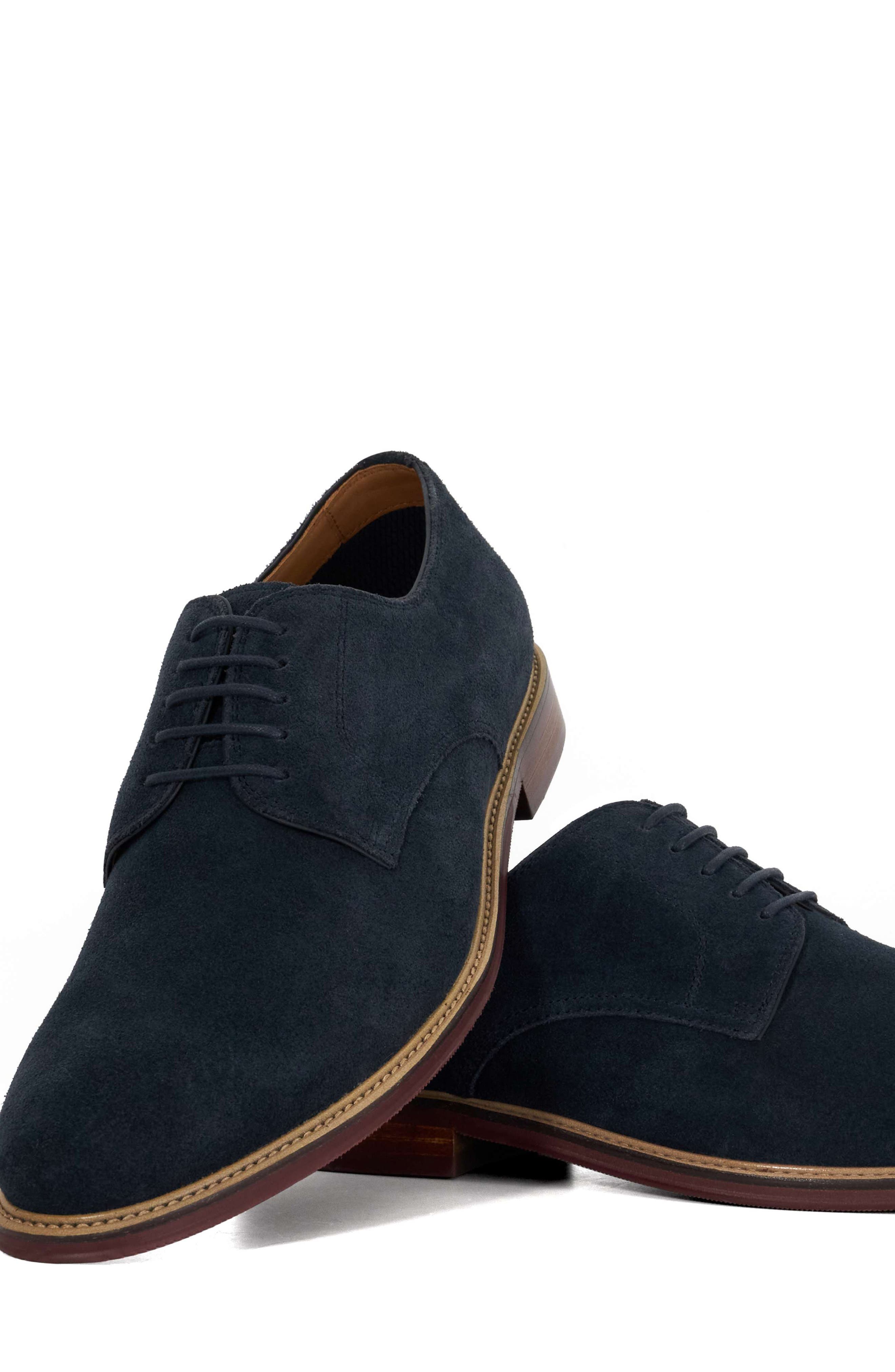 Stanley Suede Plain Toe Derby