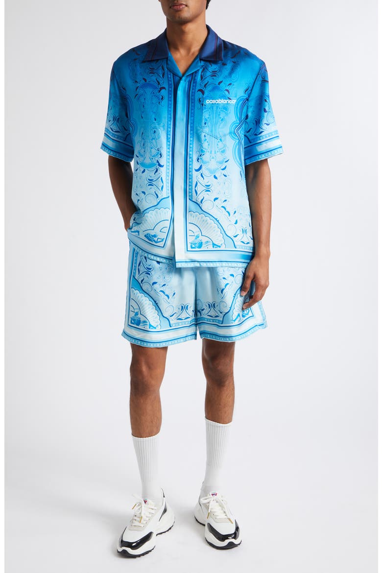 Egyptian Rug Silk Camp Shirt, Alternate, color, SILK TWILL