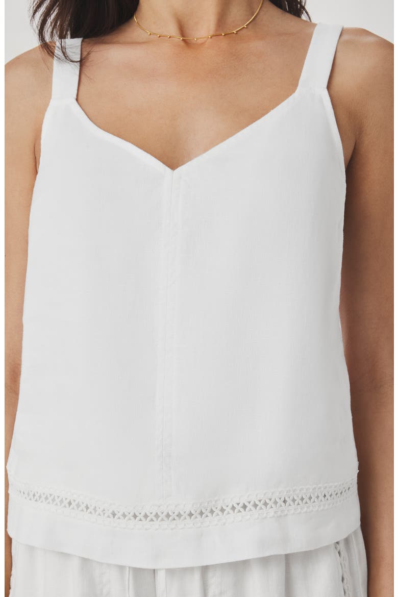 Stella Linen Tank, Alternate, color, WHITE