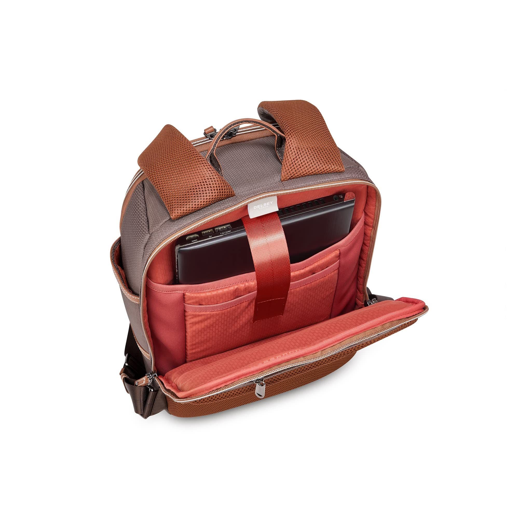 Delsey Paris Chatelet Air 2.0 Travel Laptop Backpack, Alternate, color, Brown