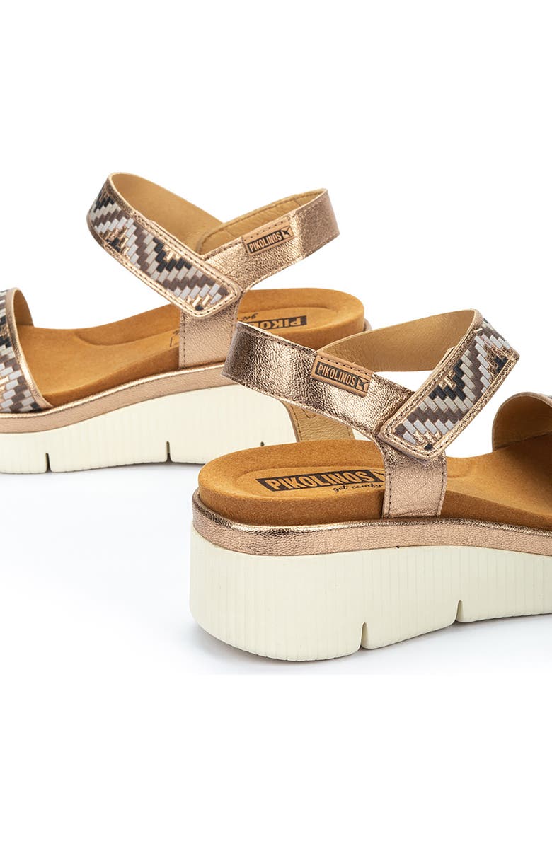 PIKOLINOS Gomera Platform Wedge Sandal, Alternate, color, Champagne