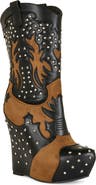 AZALEA WANG Callia Platform Western Boot