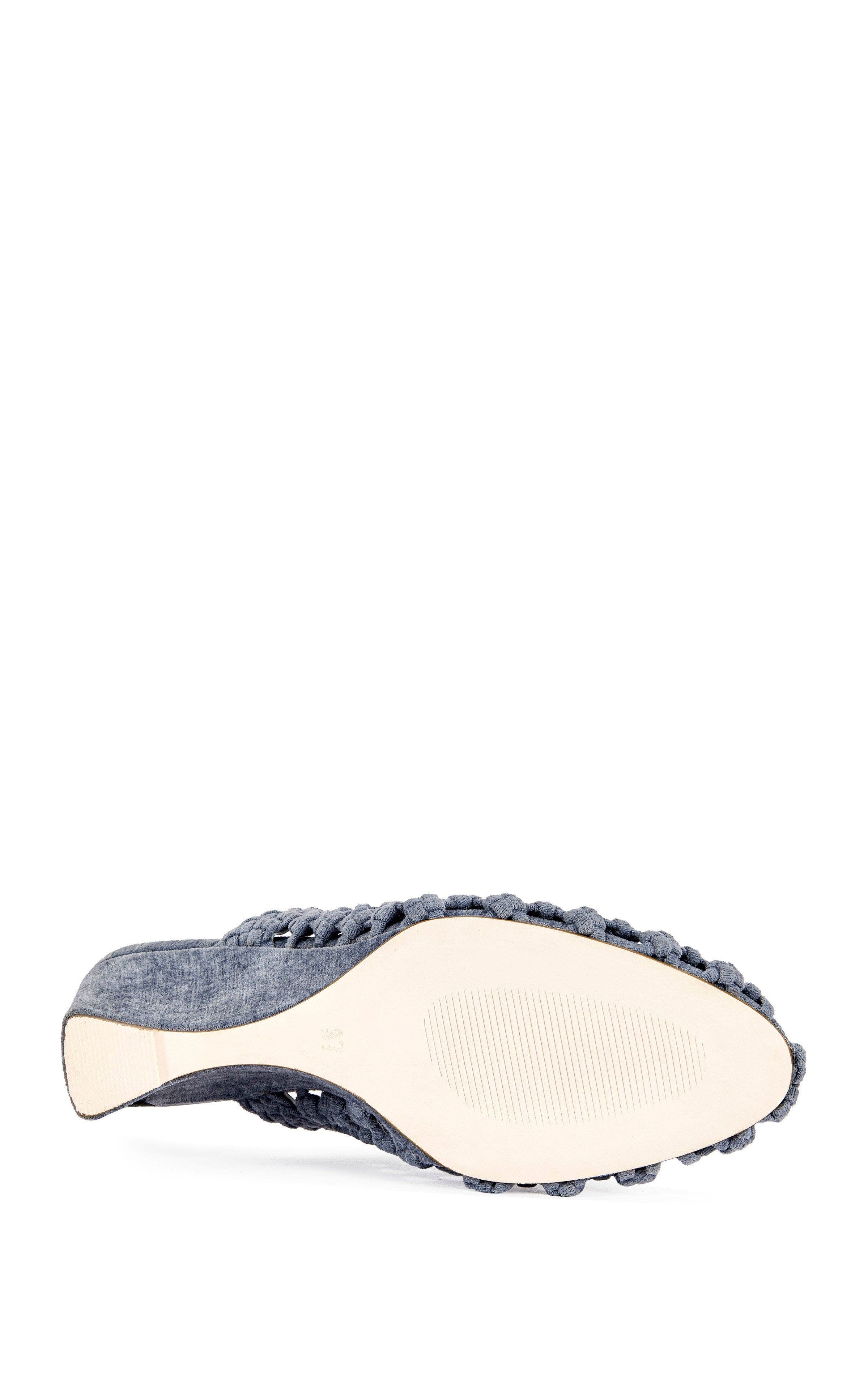 AZALEA WANG Gwendolyn Wedge Mule, Alternate, color, Blue