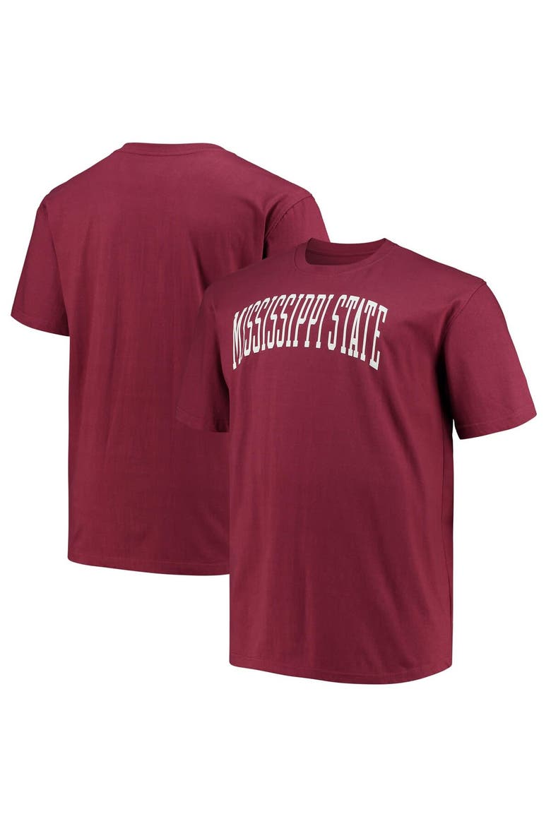 Men's Champion Maroon Mississippi State Bulldogs Big & Tall Arch Team Logo T-Shirt, Main, color, Maroon