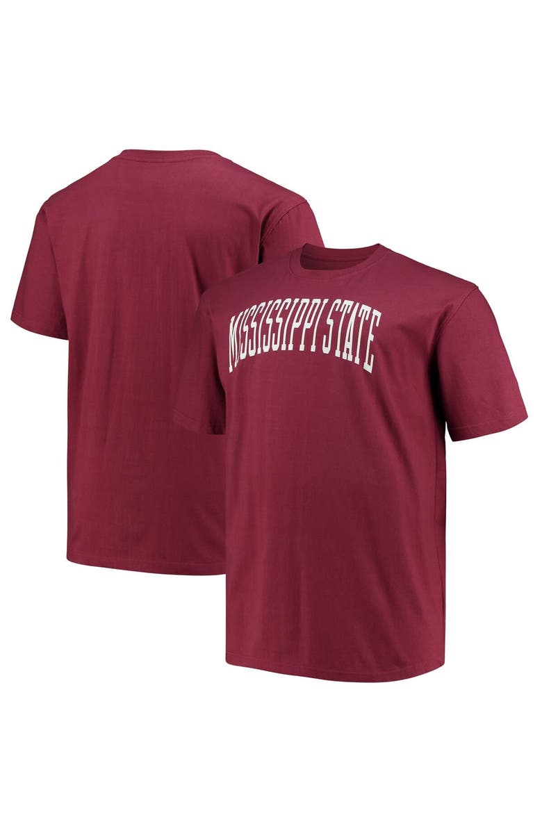 Champion Men's Champion Maroon Mississippi State Bulldogs Big & Tall Arch Team Logo T-Shirt, Main, color, Maroon
