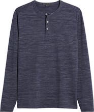 Robert Barakett Laslow Long Sleeve Slub Jersey Henley