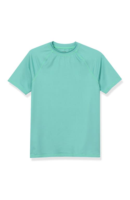 LANDS' END LANDS' END BOYS SHORT SLEEVE UPF 50 SUN PROTECTION RASH GUARD
