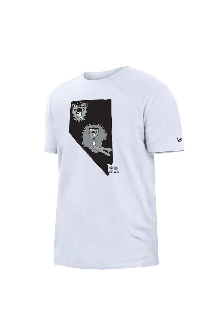 Men's New Era White Las Vegas Raiders Gameday State T-Shirt, Alternate, color, White