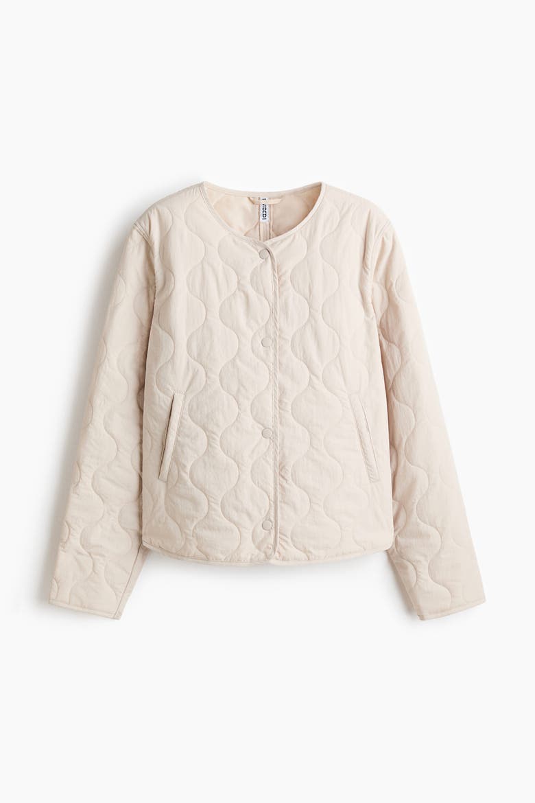 Quilted Nylon Jacket, Alternate, color, Powder pink