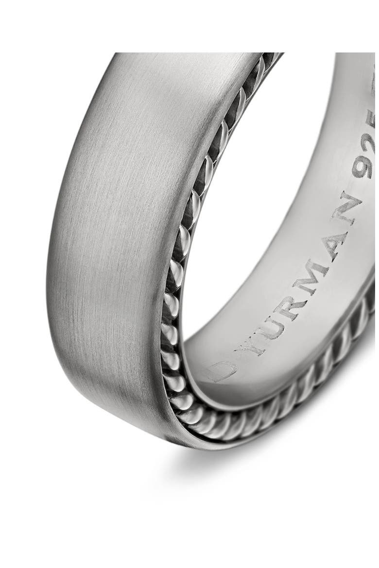 'Streamline' Band Ring, Alternate, color, TITANIUM/ SILVER