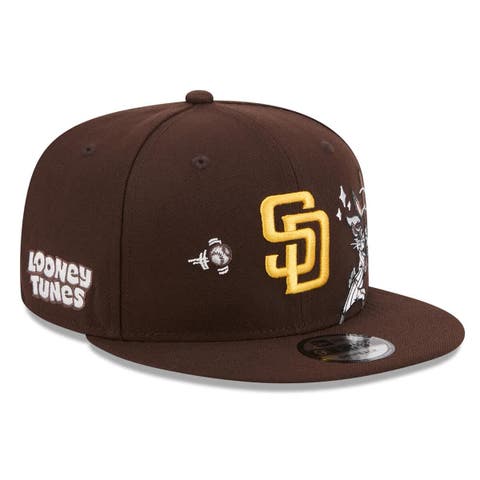 Men's New Era Brown San Diego Padres Looney Tunes Bugs Bunny 9FIFTY Snapback Hat