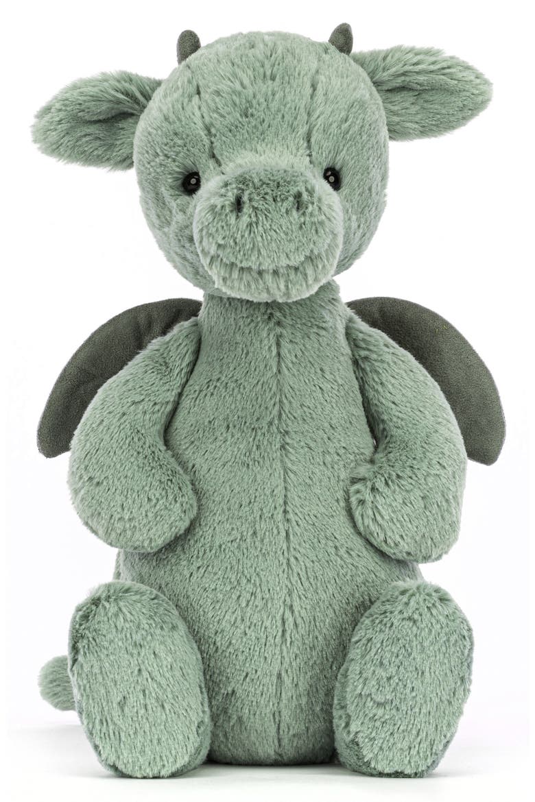Medium Bashful Dragon Stuffed Animal, Alternate, color, PASTEL GREEN