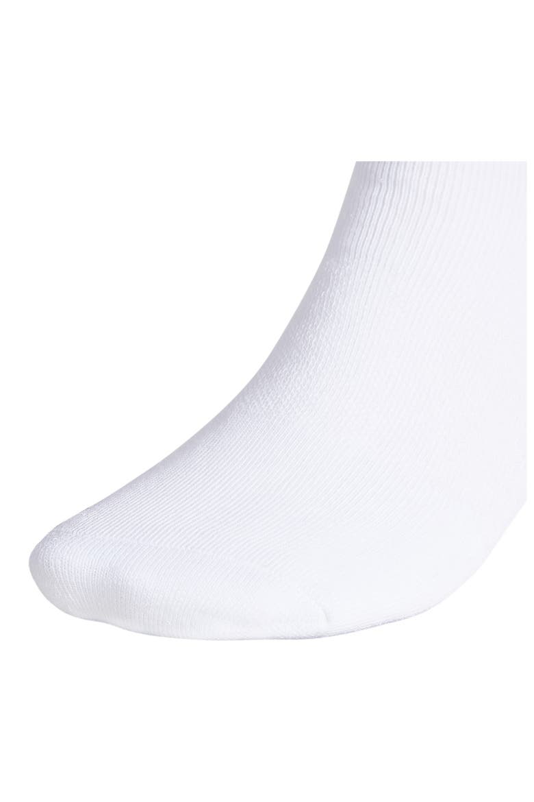 6-Pack Trefoil Performance Quarter Crew Socks, Alternate, color, WHITE