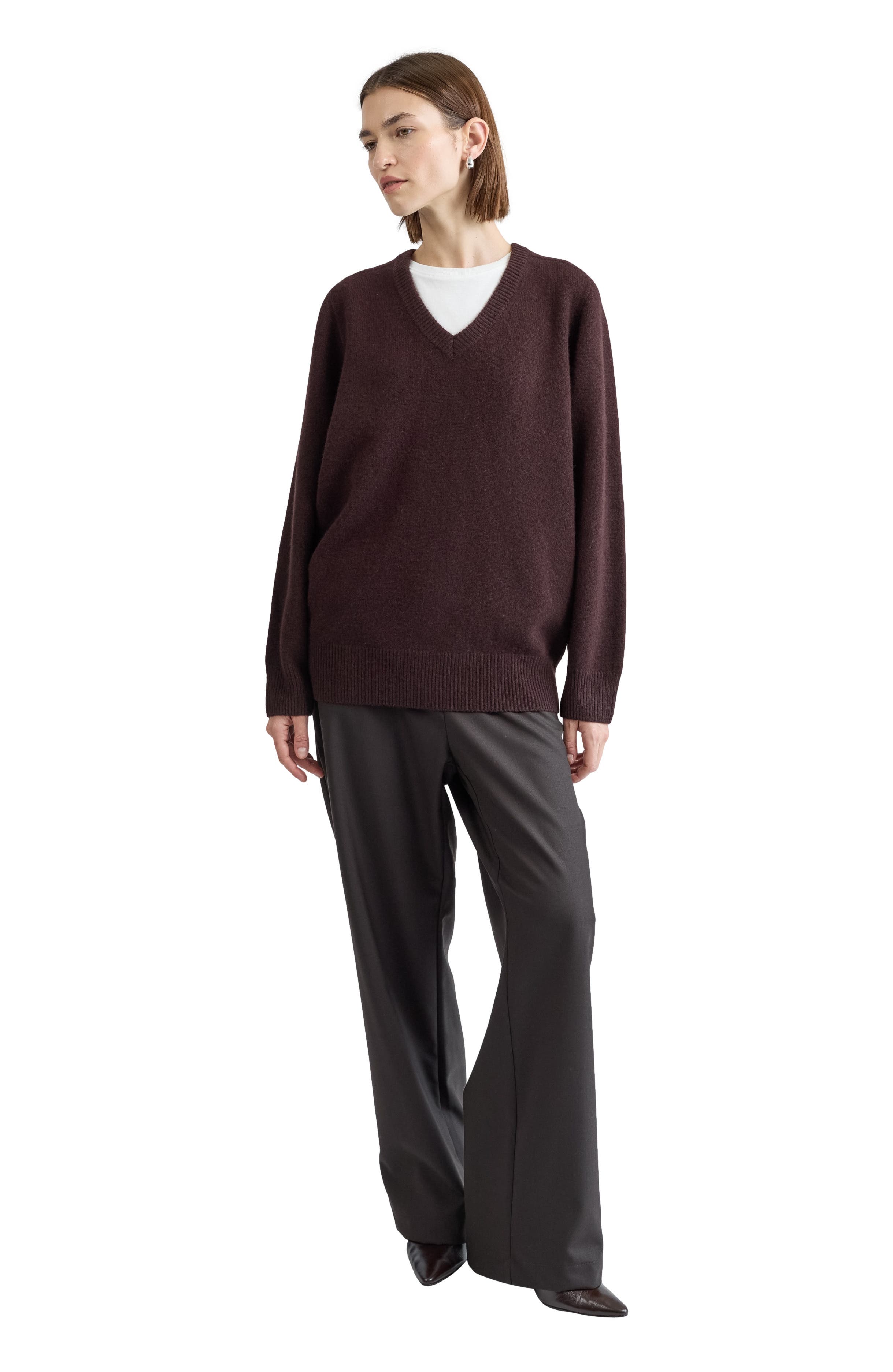 Wool V Neck Sweater