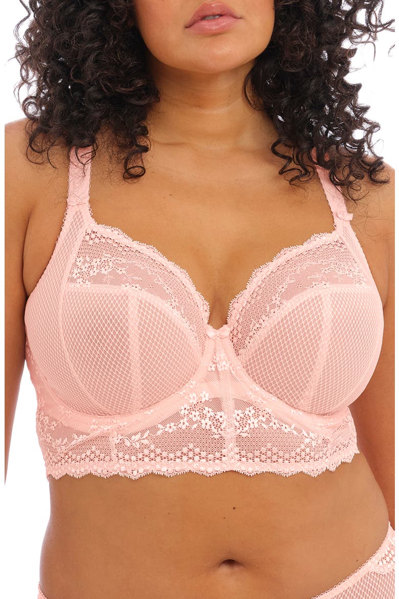 Charley Longline Full Figure Underwire Bra, Main, color, B/PINK