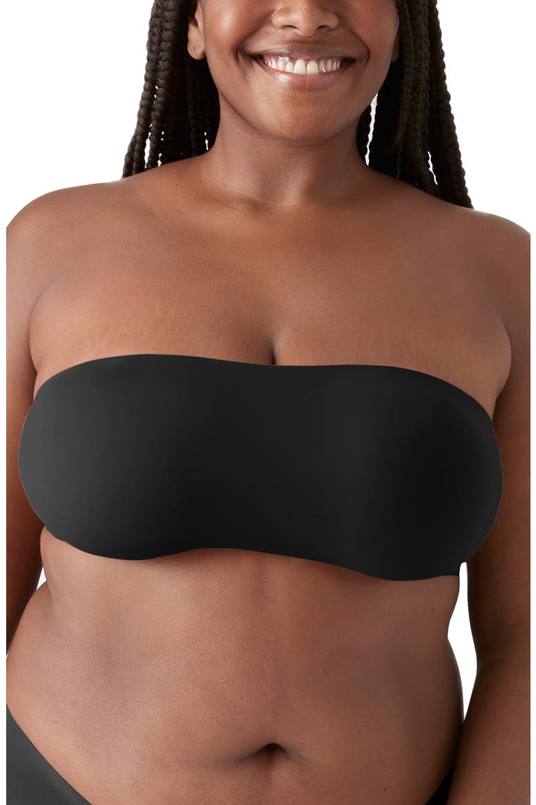 True Body Wireless Convertible Bandeau Bra, Alternate, color, BLACK