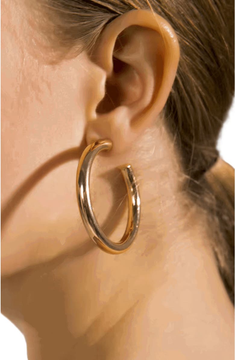 Hollywood Sensation Bold and Beautiful Hoop Earrings, Alternate, color, Gold