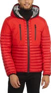 Pajar Finn Lightweight Mixed Media Puffer with Fixed Hood