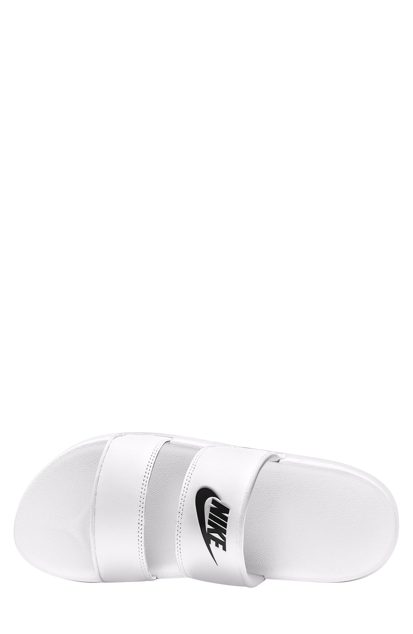 Offcourt Duo Strap Slide Sandal, Alternate, color, 100 WHITE/BLACK