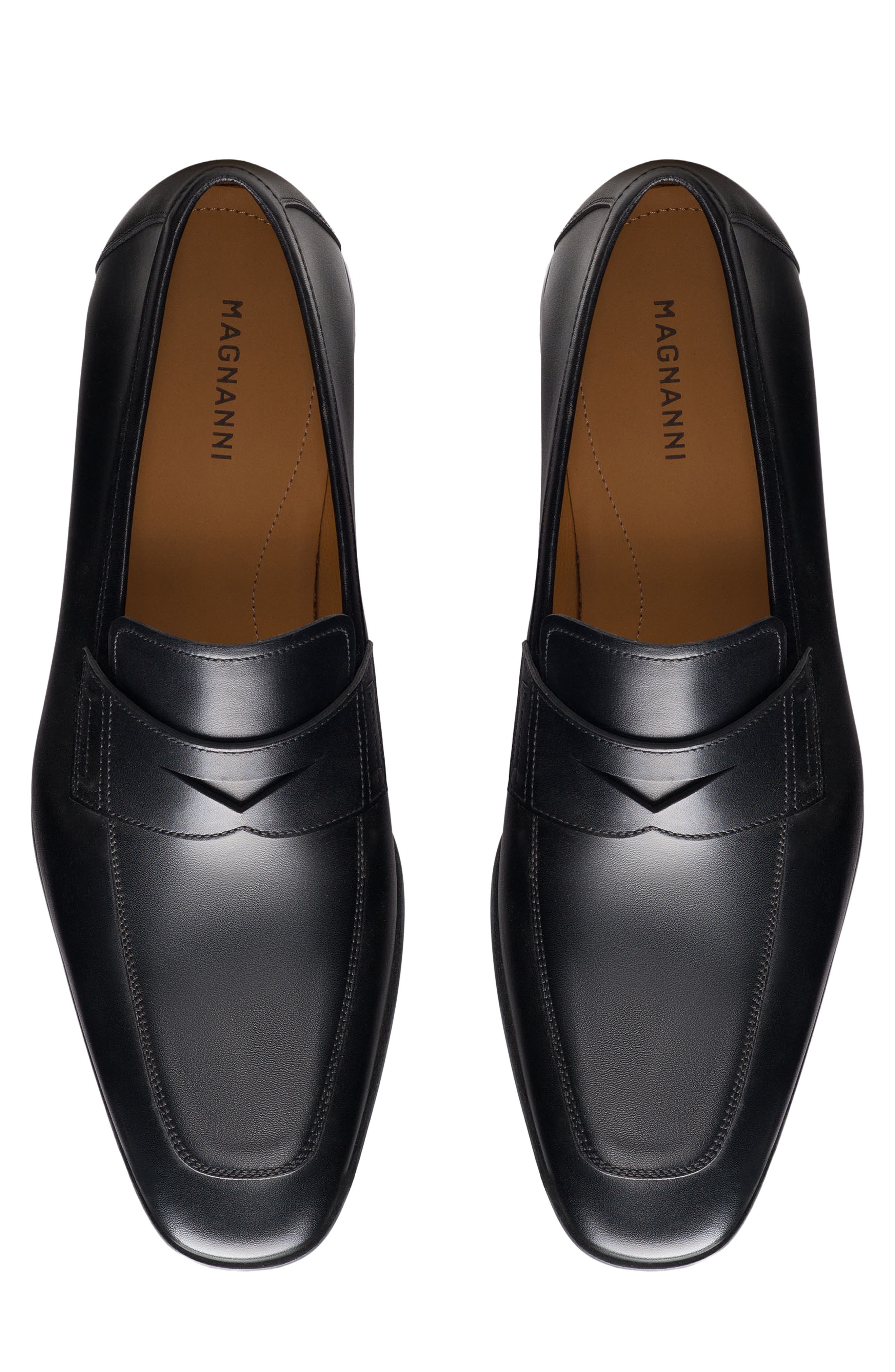 Magnanni Ramiro Penny Loafer, Alternate, color, Black