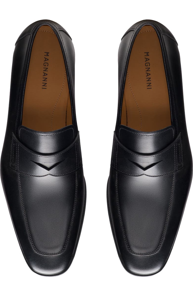 Magnanni Ramiro Penny Loafer, Alternate, color, Black