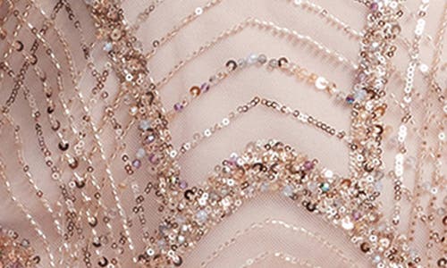 DRESS THE POPULATION DRESS THE POPULATION LEE BEADED COCKTAIL MINIDRESS