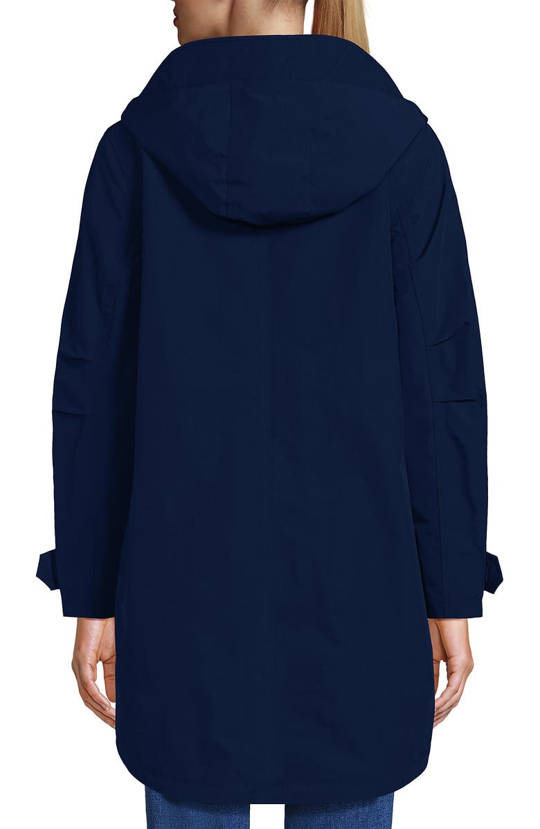 Lands' End Squall A-Line Rain Jacket, Alternate, color, Deep Sea Navy
