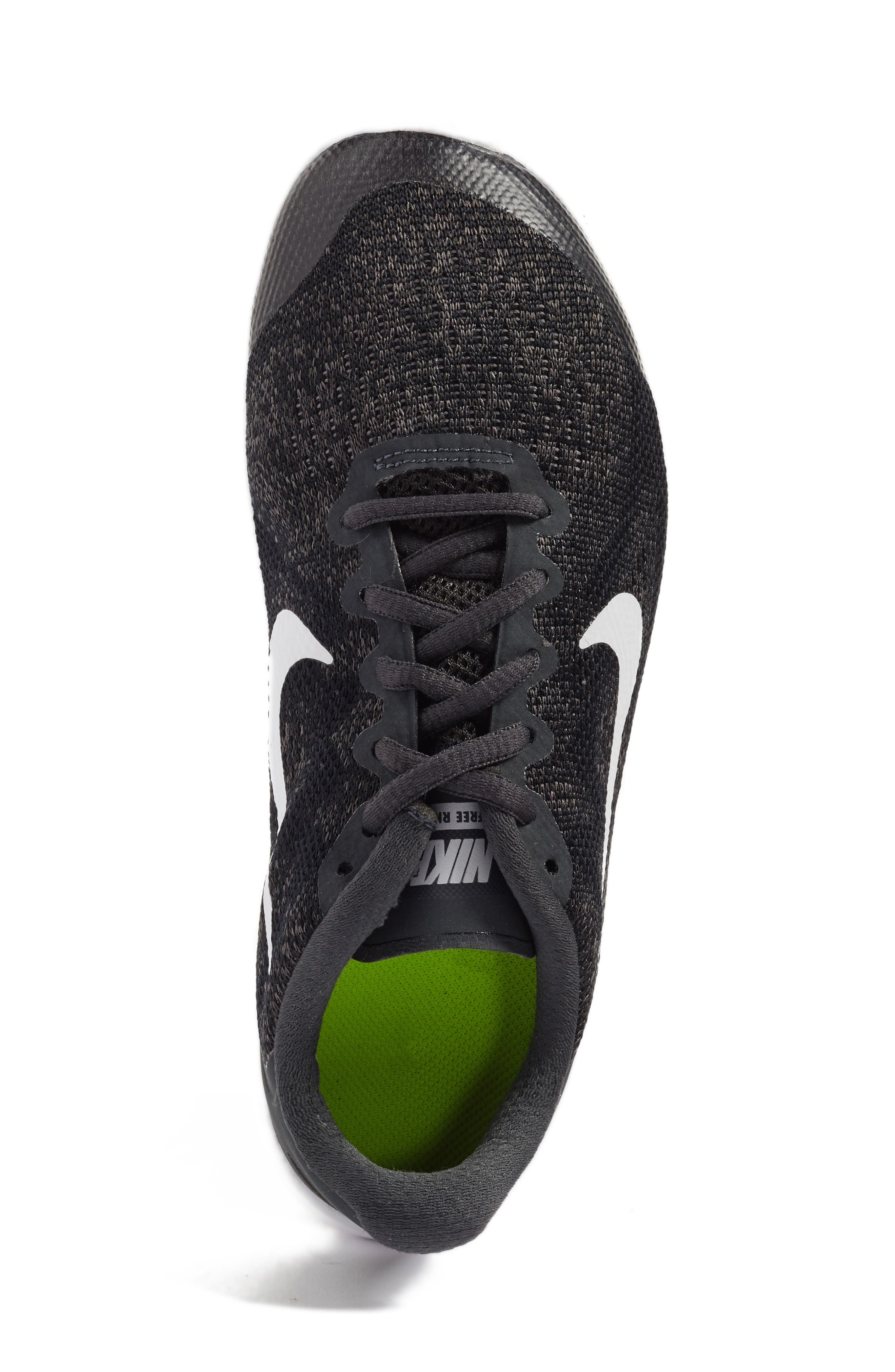 Free RN Running Shoe, Alternate, color, BLACK/ WHITE/ GREY/ ANTHRACITE