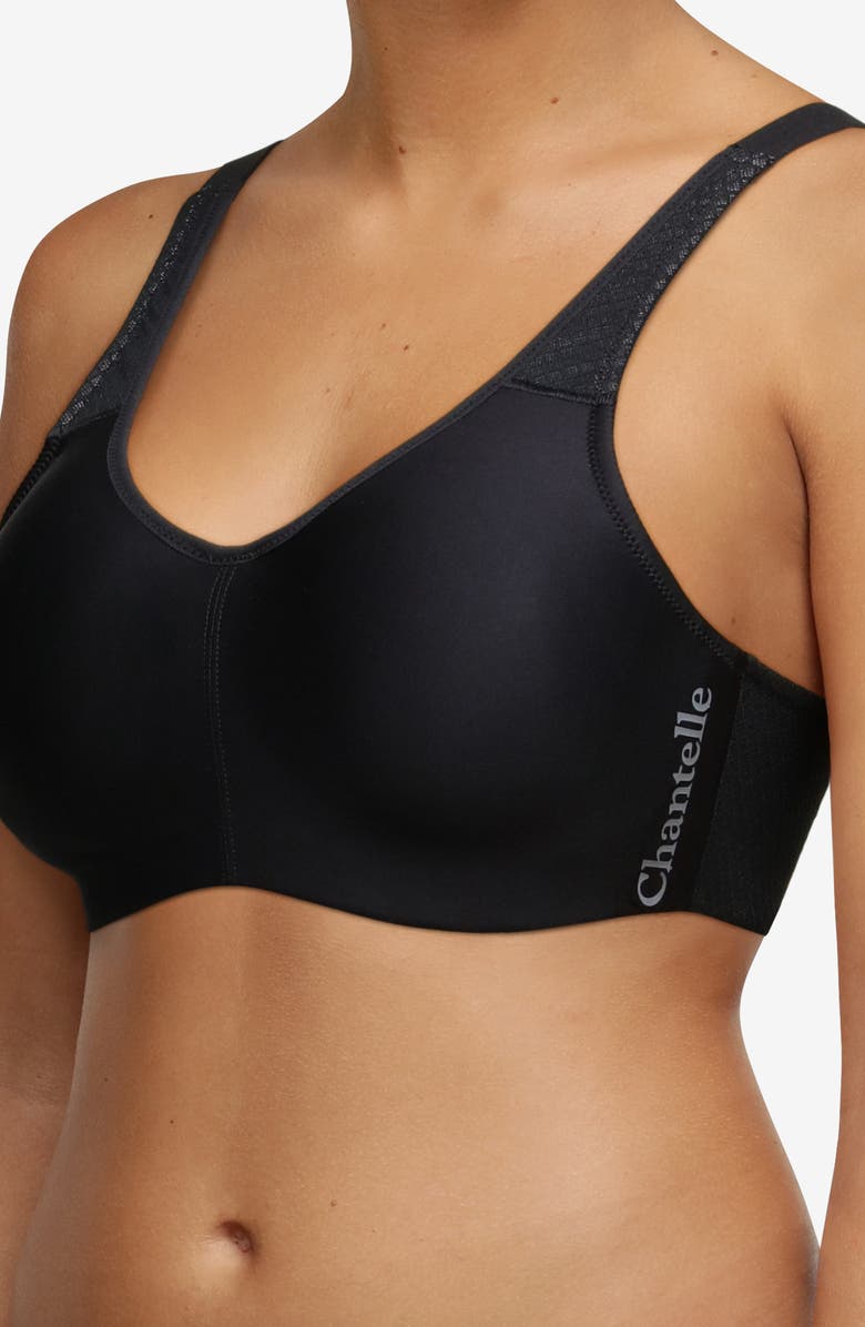 Chantelle Lingerie Everyday High Support Underwire Sports Bra, Alternate, color, Black/ Grey-11