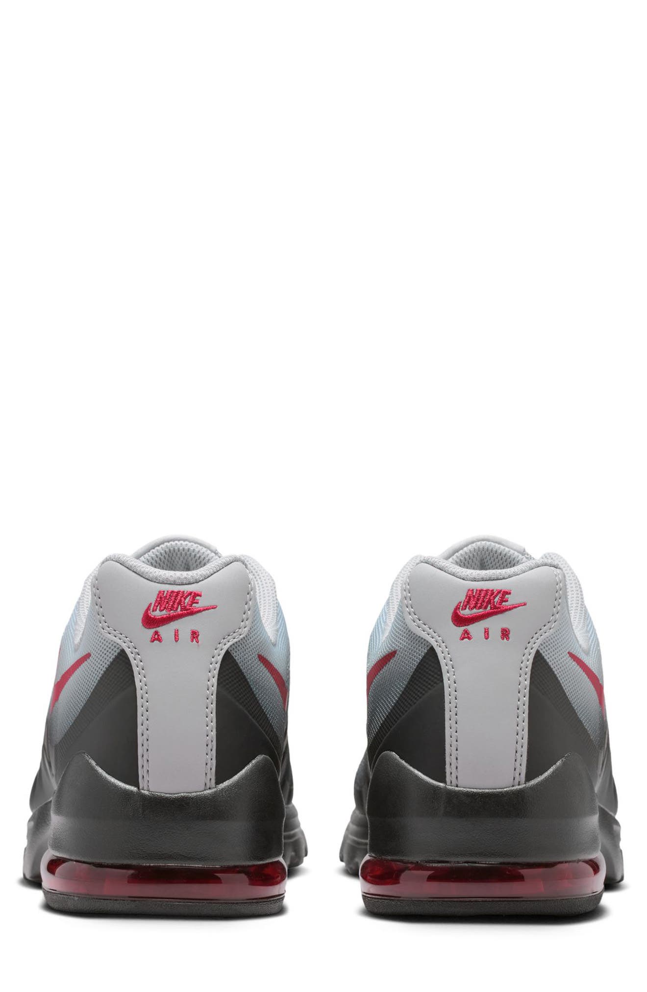 Air Max Invigor Sneaker, Alternate, color, LIGHT SMOKE GREY/ TOUGH RED