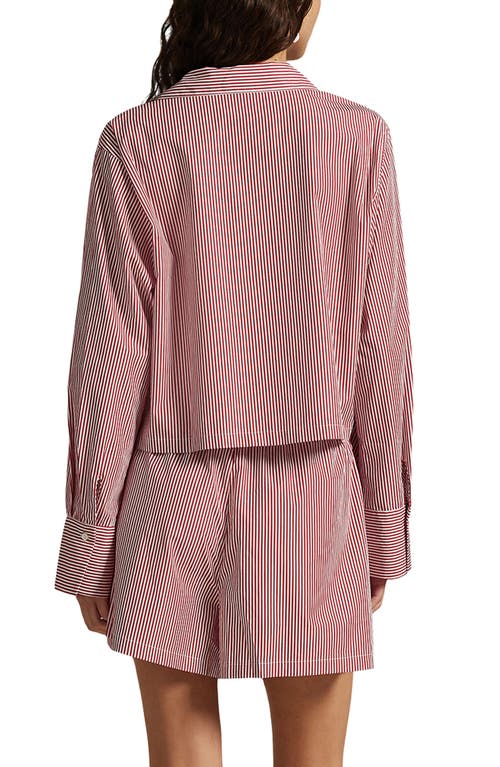 Polo Ralph Lauren Cotton Poplin Pajamas In Red