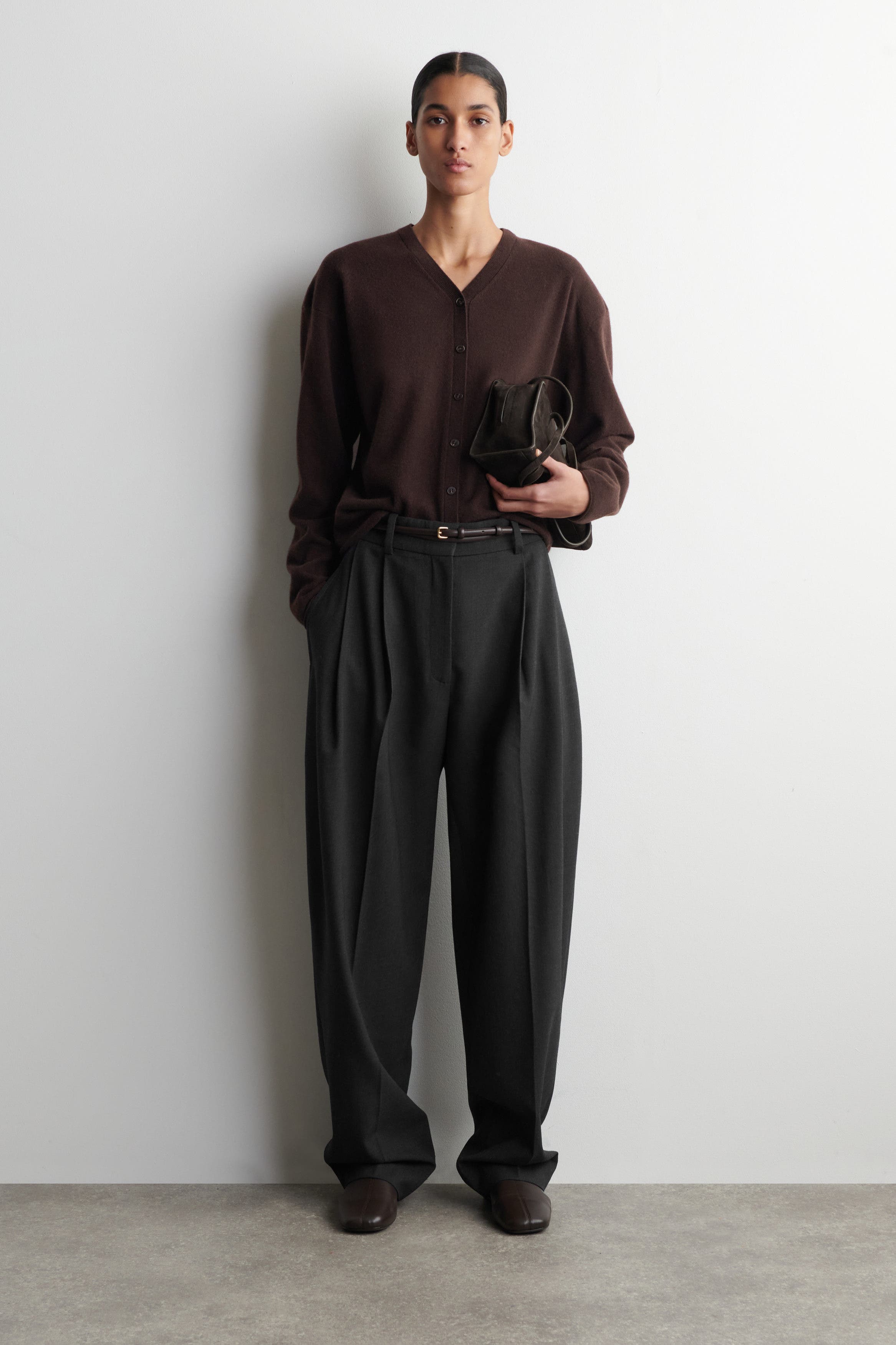 Merino Wool V-Neck Cardigan - image 2