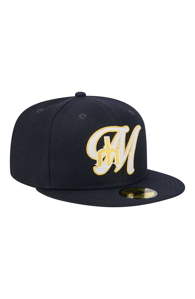 New Era Men's New Era Navy Seattle Mariners  Duo Logo 2.0 59FIFTY Fitted Hat, Alternate, color, 