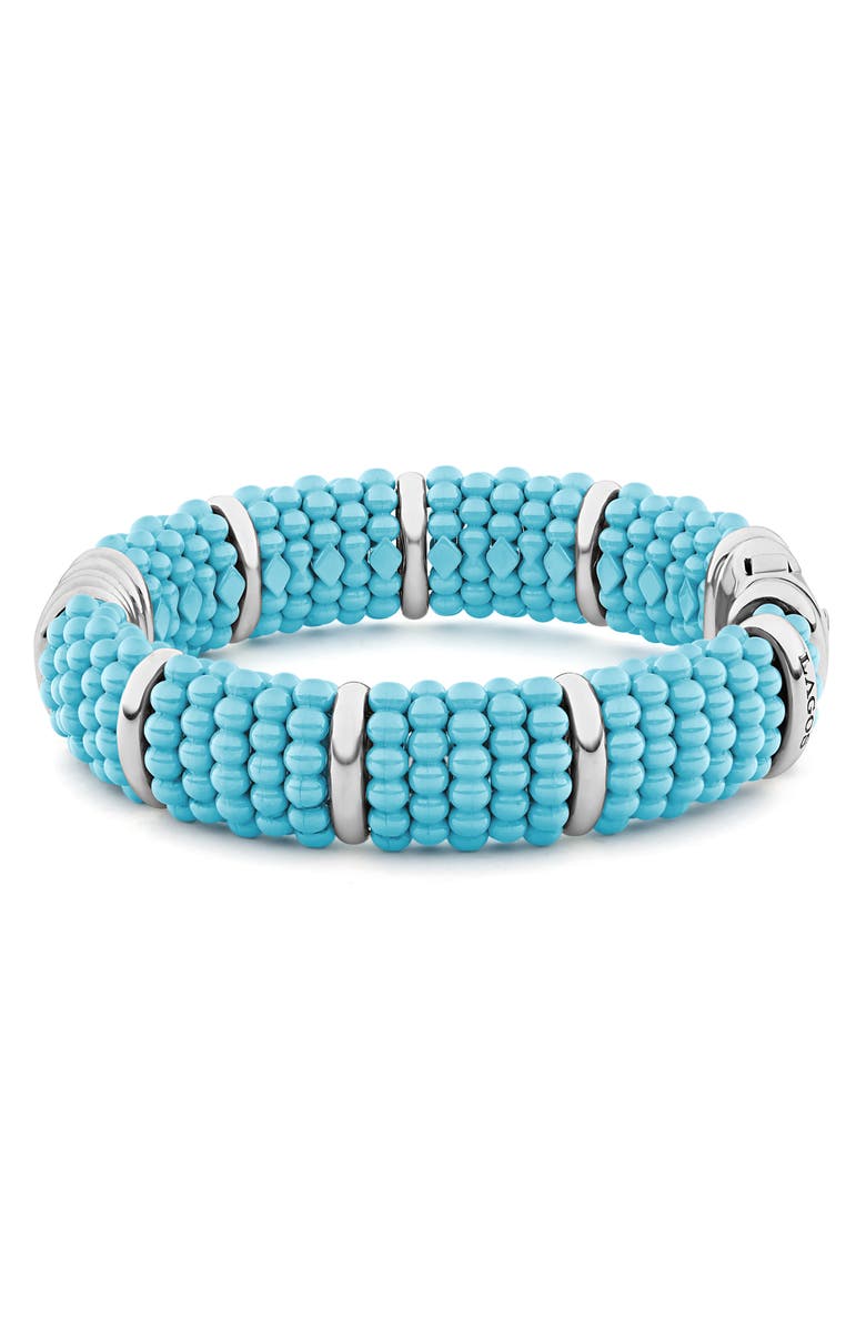 LAGOS Blue Caviar Ceramic Rope Bracelet, Alternate, color, 