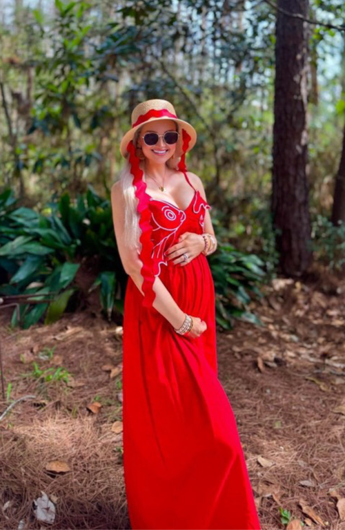 Bits & Bows Harbor Hat In Red