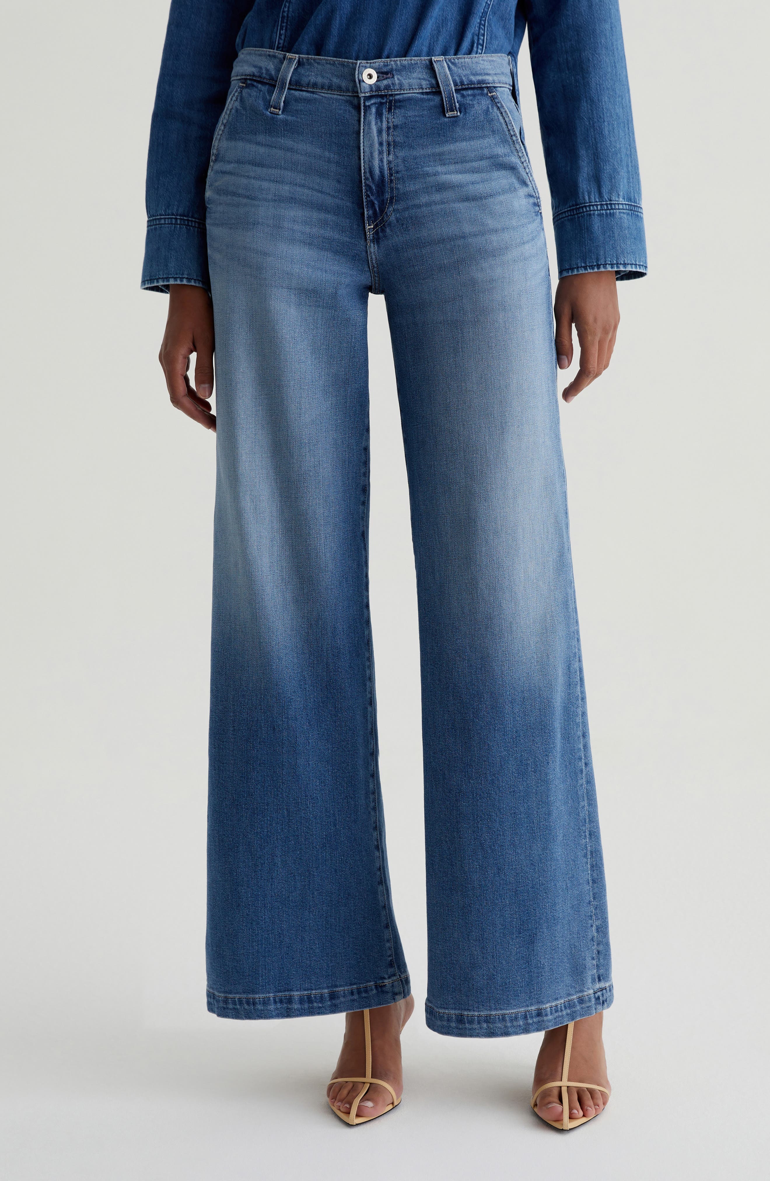 AG Stella Low Slung Palazzo Jeans