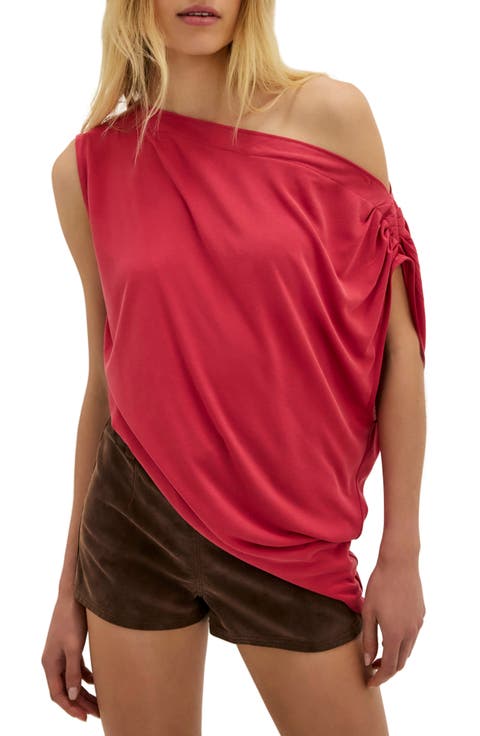 Cascadia One-Shoulder Tunic Top